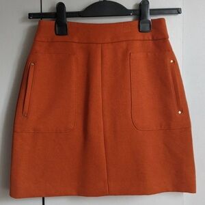 h&m Mini A line Skirt burnt Orange size 10 60s-70s vibe